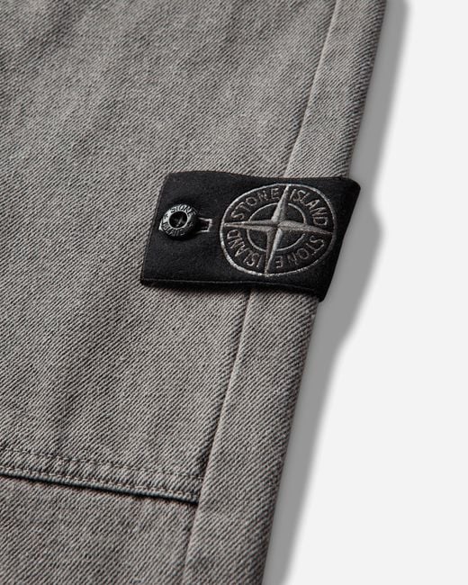 Stone Island Gray S Mineral Dyed Chino Trousers for men