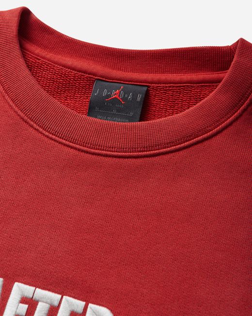 Nike Red Men S Bike Air X Nigel Sylvester Crewneck Sweatshirt Cinnabar for men