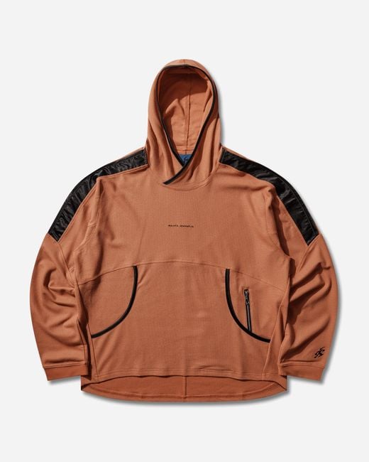 Asics Brown Novalis Marjoram Hoodie Koi for men