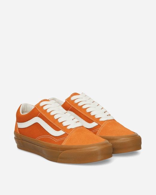 Vans Orange Premium Old Skool Gum Sneakers Marmalade for men