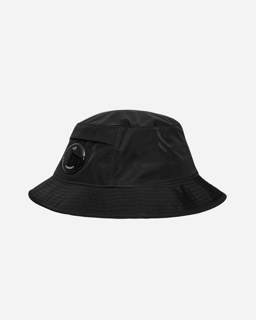 C P Company Black Chrome-r Bucket Hat for men