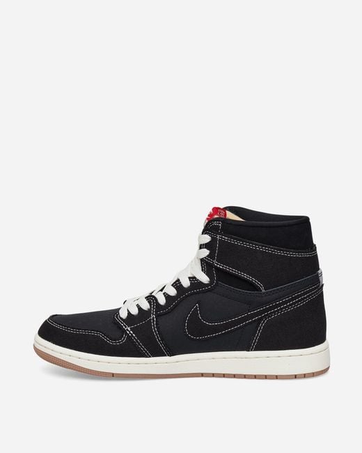Nike Black Air Jordan 1 Retro High Og Flight Club Sneakers University Sail for men