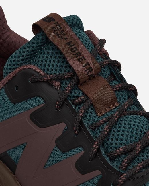 New Balance Black Fresh Foam More Trail V3 Sneakers Dark Mushroom / Brown for men