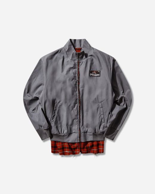 PROTOTYPES Gray Waxed Harrington Jacket for men