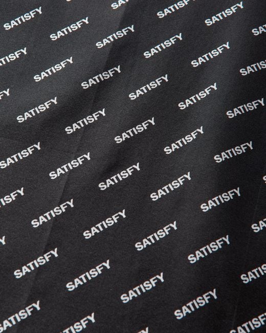 Satisfy Black Softcell Carré De Soie Bandana for men