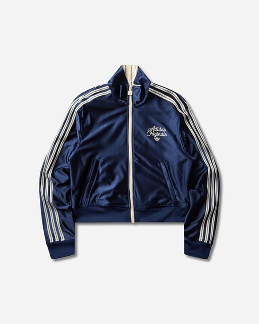 Adidas Natural Women S Reversible Track Top Warm Vanilla / Night Indigo