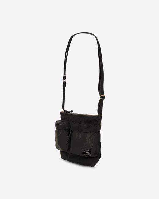 Porter-Yoshida and Co Black Force Shoulder Bag for men