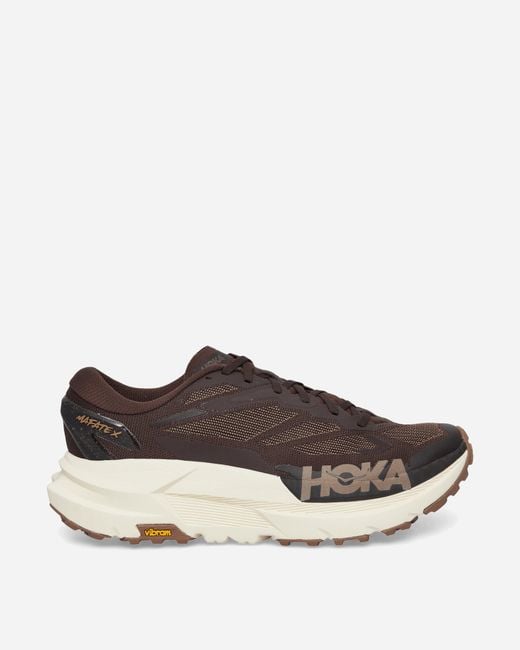 Hoka One One Brown Mafate X Sneakers Walnut / Rye for men