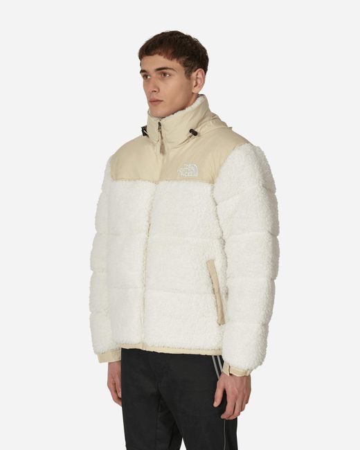 The North Face High Pile Nuptse Jacket in Natural for Men | Lyst UK