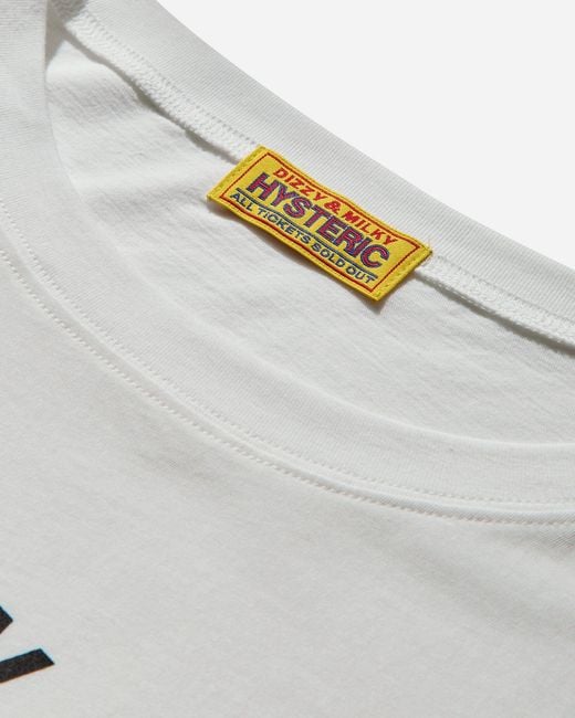Hysteric Glamour White Women S Music Lover T-shirt