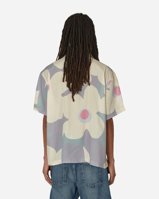 AWAKE NY Gray Floral Camp Shirt for men