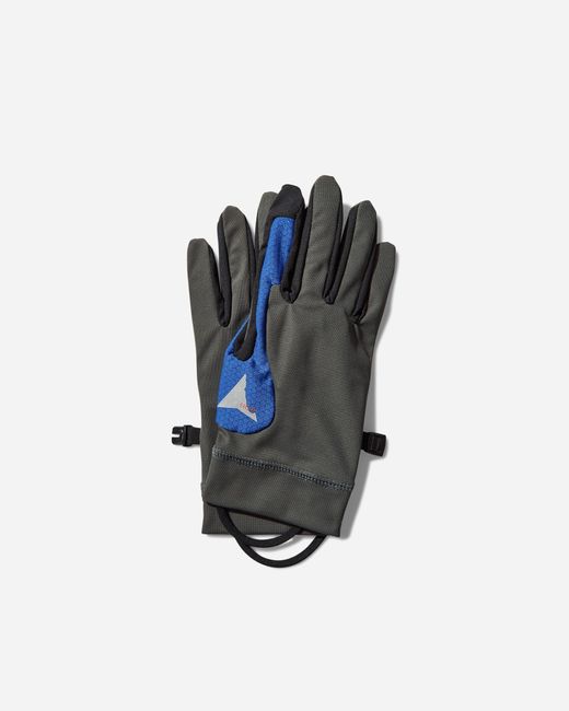 Roa Andie Base Layer Gloves Anthracite / Blue for men