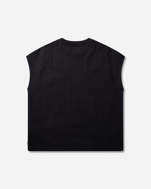 (w)taps Black S Sleeveless T-Shirt for men