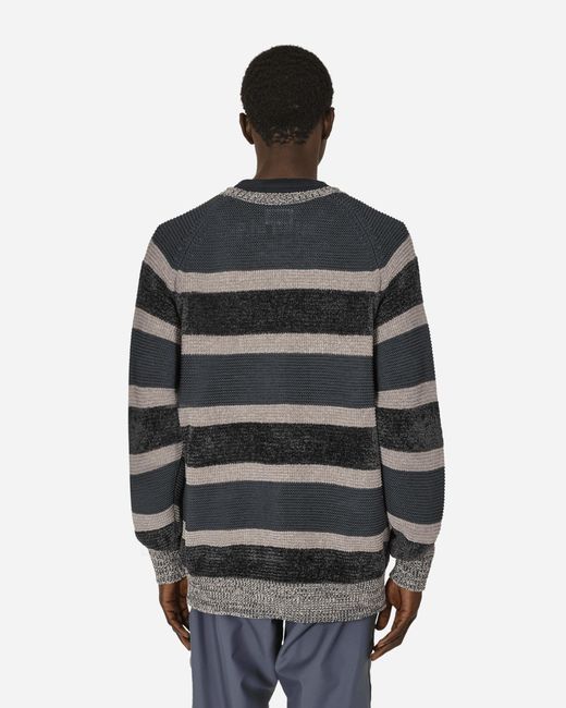 Cav Empt Black 3 Colour Stripe Knit Sweater for men