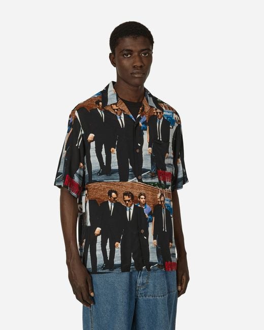 Wacko Maria Black Reservoir Dogs Hawaiian Shirt (Type-2) for men