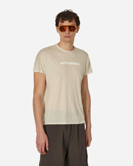 AFFXWRKS Natural Shoulderless T-shirt Dust for men