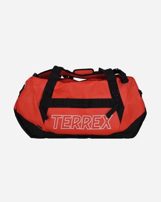 Adidas Red Terrex Expedition Duffel Bag Large Impact Orange for men