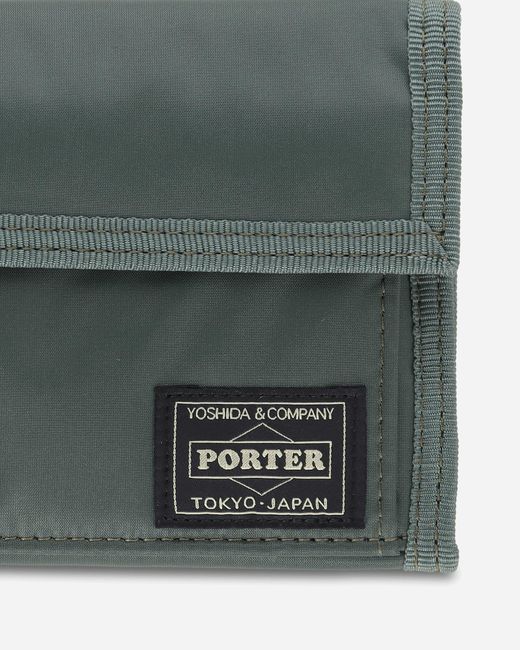 Porter-Yoshida and Co Gray Capsule Wallet Khaki for men