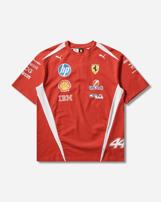 PUMA Red Scuderia Ferrari Hp Replica Hamilton T-Shirt for men