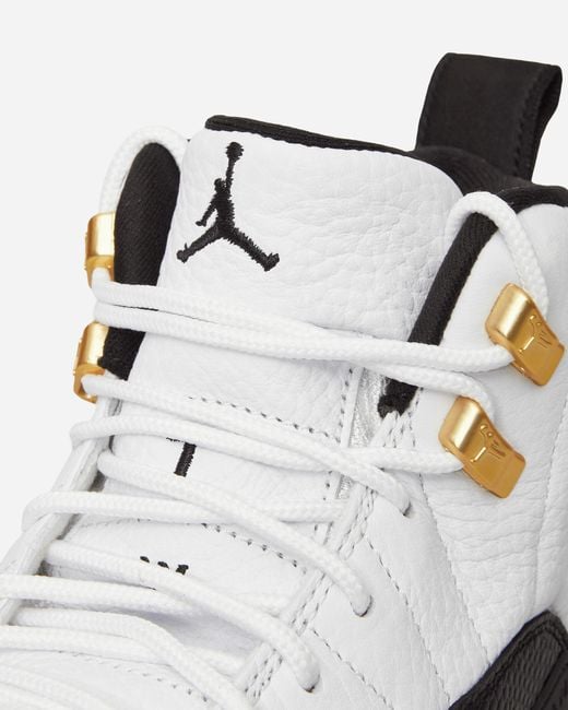 Nike White Air Jordan 12 Sneakers Taxi for men