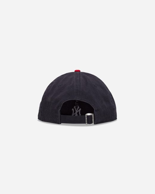 KTZ Red New York Yankees Mlb Washed Contrast 9twenty Adjustable Cap Navy for men