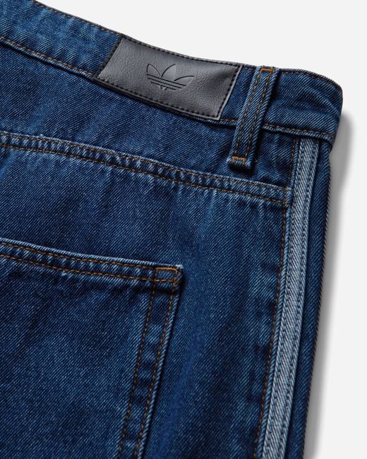 Adidas Blue S Firebird Adicolor Denim Pants for men