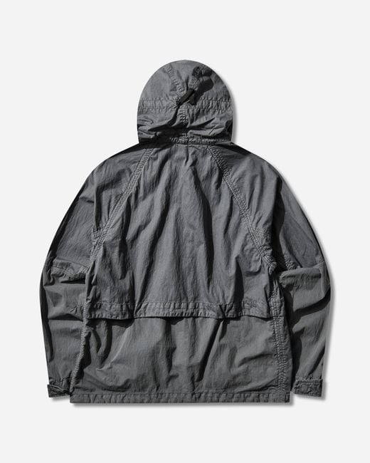 C P Company Gray Men S Wax Explorer Jacket Gunmetal for men