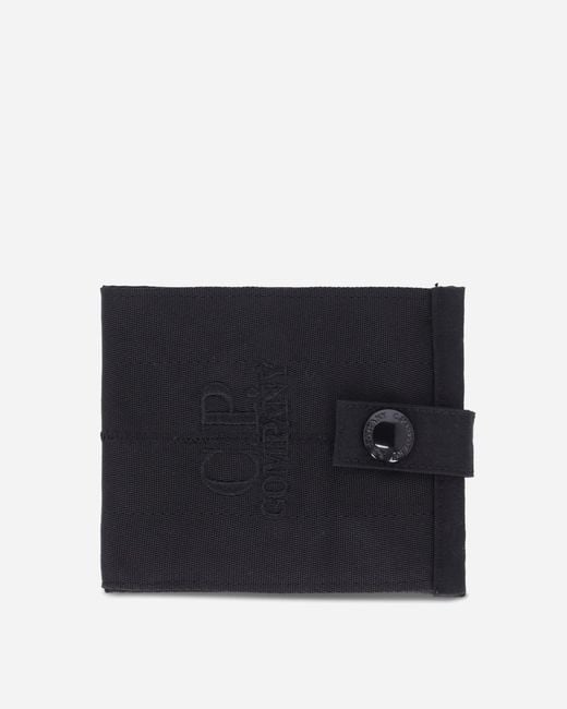 C P Company Black Herringbone Wallet for men