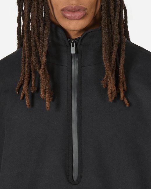Adidas Black Fear Of God Athletics Suede Fleece Half-zip Sweatshirt for men