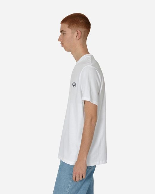 A.P.C. White Raymond T-Shirt for men