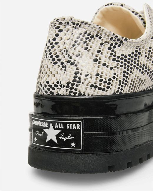 Converse White Chuck 70 Formal Suede Snake Print Sneakers Barely for men