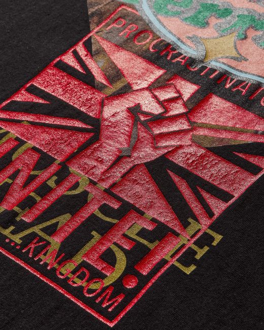 PROJECT G/R Men S Muscle Head T-shirt Washed in Black for