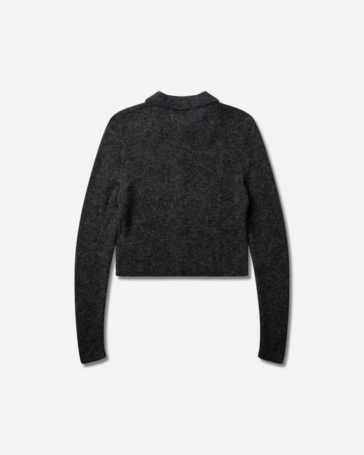 Our Legacy Black S Mazzy Polo Charcoal Melange