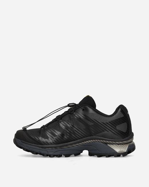 Salomon Black Xt-4 Og Sneakers / Ebony / Silver Metallic for men