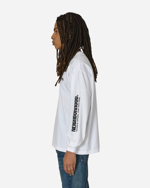 Neighborhood White Ls-1 Longsleeve T-shirt for men