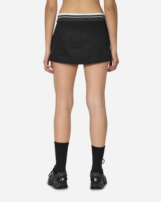 Nike Black Low-Rise Canvas Mini Skirt