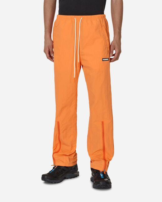 Pleasures Orange Gaze Nylon Track Pants for men