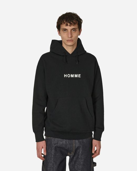 Comme des Garçons Black Logo Hooded Sweatshirt for men