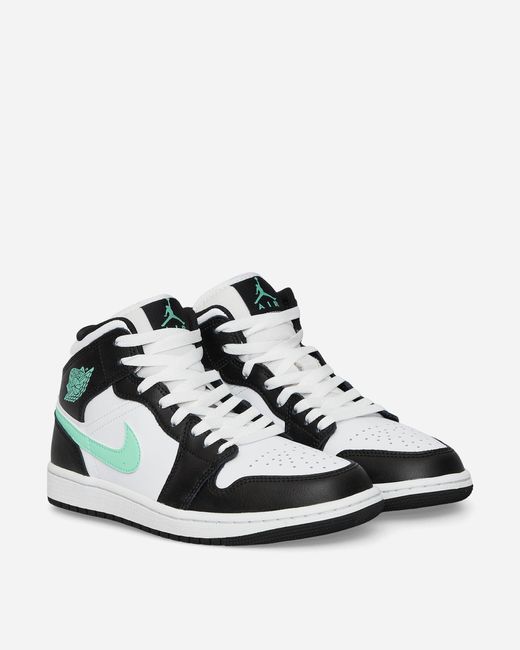 Nike White Air Jordan 1 Mid Sneakers / / Glow for men
