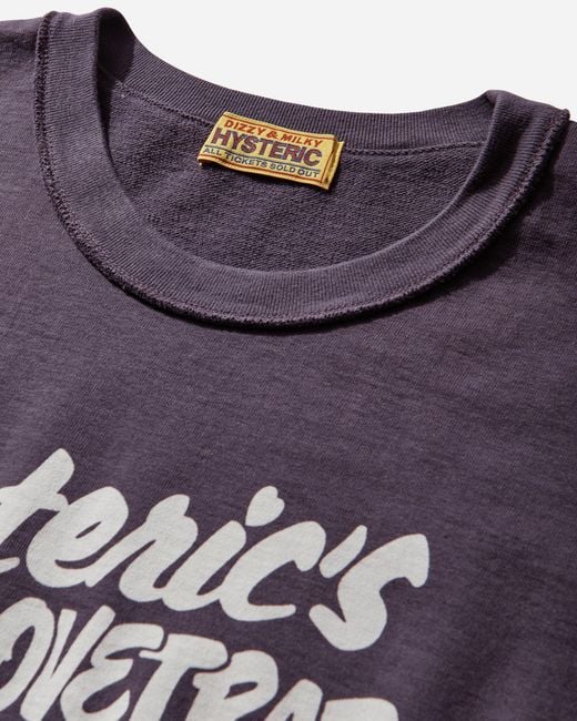 Hysteric Glamour Purple Women S Hysteric S Lovetrap Short Sweatshirt for men