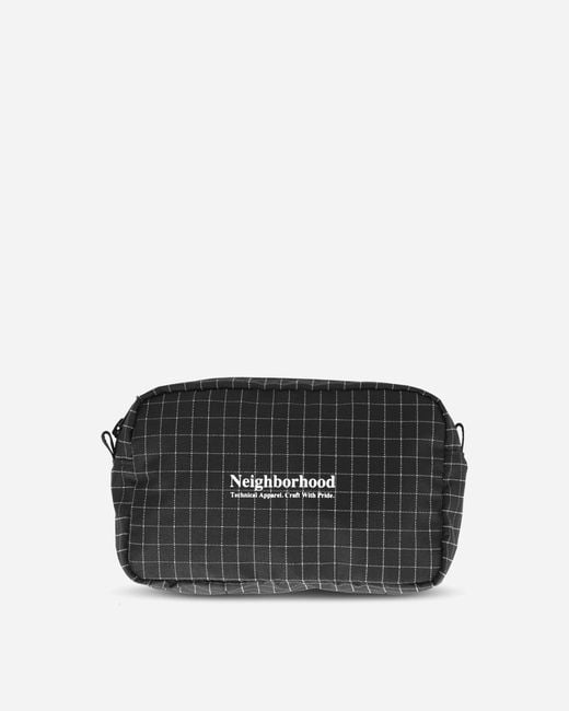 Neighborhood Black Reflective Pouch for men