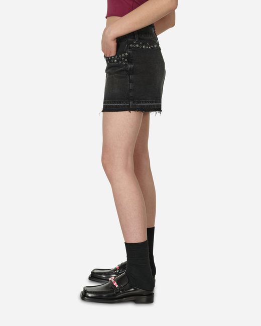 Guess Black Western Denim Skirt Used Wash