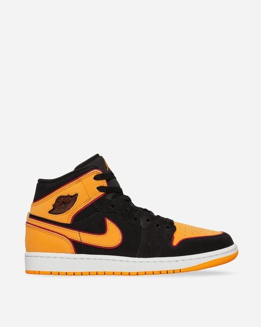Nike Air Jordan 1 Mid Se Sneakers Black / Vivid Orange for men