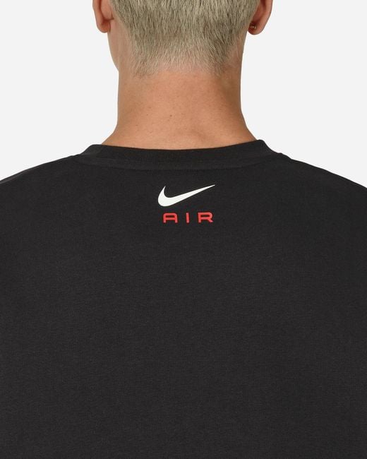 Nike Air Fleece Crewneck Sweatshirt Black / University Red for men