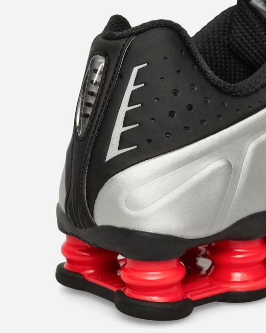 Nike Black S Shox R4 Sneakers Metallic Light Crimson