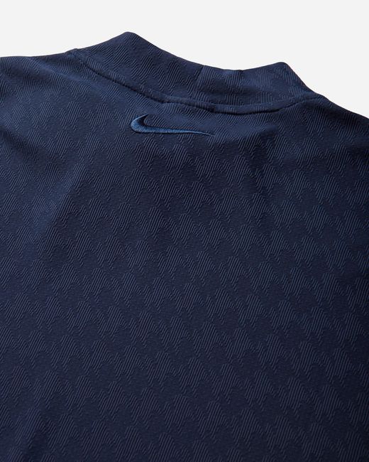 Nike Blue Club Rules Aero-Fit Mock-Neck T-Shirt Obsidian for men
