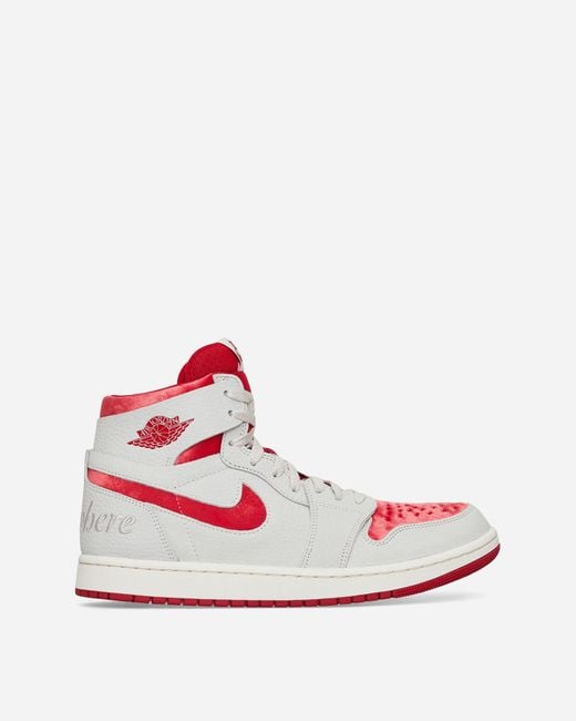 Nike Gray Air Jordan 1 Zoom Cmft 2 'valentines Day' Shoes Leather