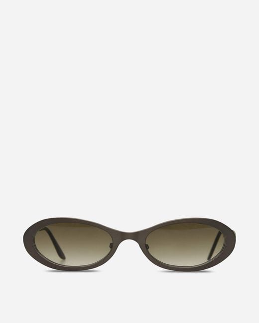 Our Legacy Green Tad Sunglasses Ashed Drainpipe for men