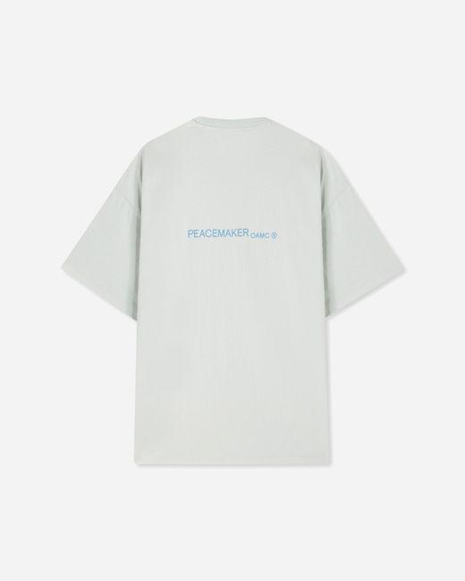 Oamc Peacemaker White Men S Lighter T-shirt Ice Flow for men
