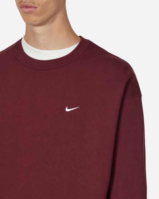 Maroon nike hotsell crew neck sweatshirt